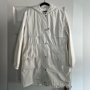White Hooded Parka Jacket